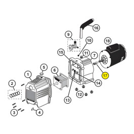 Mastercool 90062-02-R Shaft Coupler Assembly, Replacement for 90062, 90065, 90067 2 Stage Vacuum Pumps
