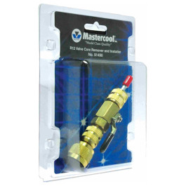 Mastercool 91490 Standard Valve Core Remover/Installer, 1/4" Flare Male Connection, Ball Valve Design, Automotive and HVAC Applications
