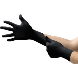 Microflex BD1003NPFL Black Dragon Zero Powder-Free Nitrile Examination Glov