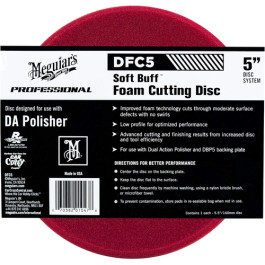 Meguiar's DFC5 Soft Buff DA Foam Cutting Disc, 5"
