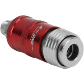 Milton S-1751 5 In One Universal Safety Exhaust Quick-Connect Industrial Coupler, 1/4" MNPT