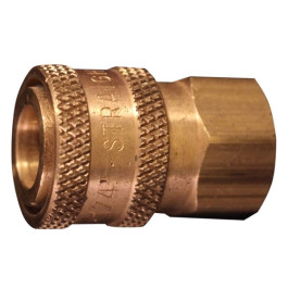Milton 1761 Straight Through Coupler, 1/4" FNPT, 5200 PSI, for High Pressur
