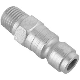 Milton 1809-B Male Plug, Steel, 3/8 inch NPT, Inpin Style, 300 psi Maximum Pressure
