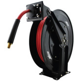 Milton 2760-50D Steel Dual Arm Auto-Retractable Air Hose Reel, 3/8" x 50 ft. Rubber Hose - 300 Max PSI