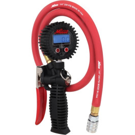 Milton S-572D Pro Digital Pistol Grip Tire Inflator Gauge, 36" Hose, Kwik-Grip Safety Chuck, 255 PSI
