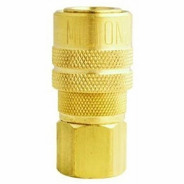 Milton 718 M Style Coupler, 3/8 inch FNPT, Brass Body, 300 psi, 40 SCFM
