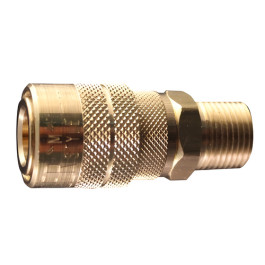 Milton 719 M-Style Coupler Body, 3/8" MNPT Male Thread, 1/4 Inch Basic Flow Size, 40 SCFM