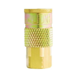 Milton 785 T-Style Coupler, 1/4-inch Female NPT, Brass, 300 PSI