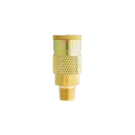 Milton 786 T-Style Coupler, 1/4" MNPT, Brass