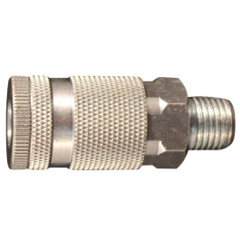 Milton 796 D Style Coupler, 1/4" MNPT, 1/4" Basic Flow Size, 300 PSI, 34 SC