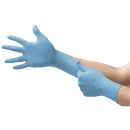 Ansell 92-134 Microflex Versatility Nitrile Disposable Gloves, Blue, Large, Box of 100