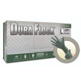 Ansell MICROFLEX Dura Flock DFK-608 Gloves Nitrile Industrial Grade, Large, 50-Pack