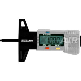 Milton EX448DIG Digital Tire Tread Depth Gauge, Plastic Body, Range 0-1 inch or 0-25 mm, Zero and Tare Function, Auto Shut-Off, Includes LR44 Battery