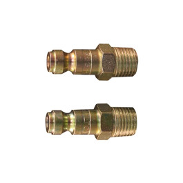 Milton S-783 T-Style Male Air Plug, 1/4" MNPT, Steel, 300 psi, 40 SCFM, 2 P