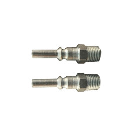 Milton S-791 L-Style Male Air Plug, 1/4" MNPT, Steel, 300 psi, 32 SCFM, 2 P