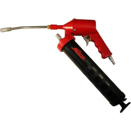 Milton S-3103 Pneumatic Grease Gun, Continuous Flow Up to 14 oz/min, 4800 PSI, Pistol Grip with 6" Bent Steel Extension