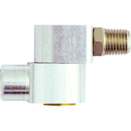 Milton S-657 Swivel Hose Fitting Connector, 1/4 Inch FNPT, Flow Control, 360 Degree Swivel, 1 Each