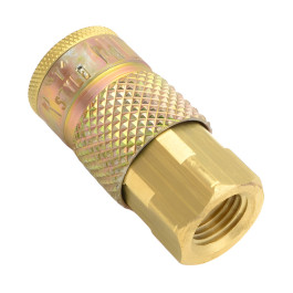 Milton S-785 1/4" FNPT Female T-Style Coupler Body, Brass, 40 SCFM, Box of 10