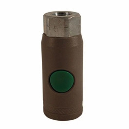 Milton 99787 T-Style Safety Coupler, 1/4" FNPT, 36 SCFM, 300 PSI Maximum