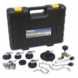 Mityvac MVA6850 Pressure Bleed Adapter Kit, For MV6400 Pressure Bleeding, 8 Master Cylinder Adapters, Quick Change Coupler, Storage Case
