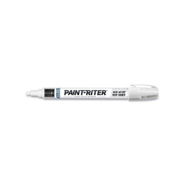Markal 96820 Paint-Riter Valve Action Liquid Paint Marker, White, 1/8" Medi