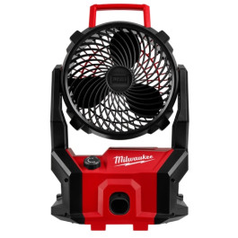 Milwaukee 0818-20 M18 Brushless PACKOUT Fan, 850 cfm, 20.5 mph Air Speed, AC or Battery