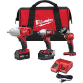 Milwaukee 2696-23 M18 Cordless Lithium-Ion 3-Tool Combo Kit