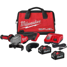 Milwaukee 2880-22 M18 FUEL 4-1/2 Inch and 5 Inch Grinder Kit, Paddle Switch No-Lock, 8500 RPM