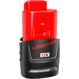 Milwaukee 48-11-2425 M12 Redlithium High Output CP2.5 Battery Pack, 12V 2.5 Ah Lithium-Ion
