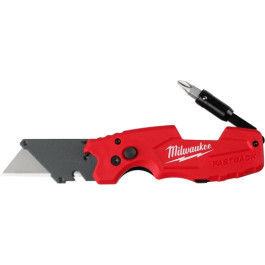 Milwaukee 48-22-1505 FASTBACK 6 in 1 Folding Utility Knife, One-Handed Press and Flip, Tool-Free Blade Change