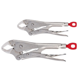 Milwaukee 48-22-3702 Torque Lock Maxbite Curved Jaw Locking Pliers Set, 7" and 10", 2 Piece Set