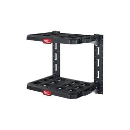 Milwaukee 48-22-8480 PACKOUT 2-Shelf Racking Kit, E-Track Compatible, Includes 2 Shelves and 2 x 20 inch E-Track Sections