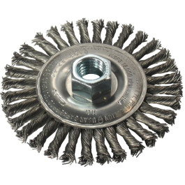 Milwaukee 48-52-5010 4 Inch Stringer Bead Wheel, Carbon Steel, 5/8-11 Threaded Arbor