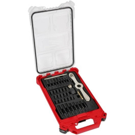Milwaukee 49-22-5603 Metric Tap and Die PACKOUT Set with Hex-LOK 2-in-1 Handle, 38 Piece
