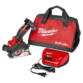 Milwaukee 2522-21XC M12 Fuel 3 Inch Compact Cut Off Tool Kit, 20000 RPM, Brushless Motor, XC 4.0 Battery and Charger