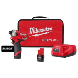 Milwaukee 2551-22 M12 Fuel Surge, 1/4 inch Hex Hydraulic Driver Kit, 12V