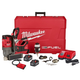 Milwaukee 2788-22HD M18 FUEL 1-1/2" Lineman Magnetic Drill High Demand Kit,