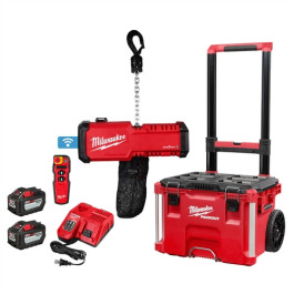 Milwaukee 2983-22HD M18 Compact 1 Ton Chain Hoist with ONE-KEY, 20 ft Chain
