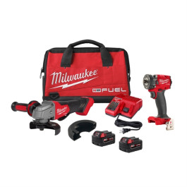 Milwaukee 2991-22 M18 FUEL Compact Impact Wrench and Grinder 2-Tool Combo K