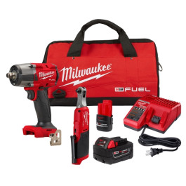 Milwaukee 3890-22 M18 FUEL and M12 FUEL 2-Tool Combo Kit, 1/2" Mid-Torque I
