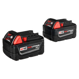 Milwaukee 48-11-1822 M18 Redlithium, XC3.0 Dual Battery, Pack of 2 Batteries