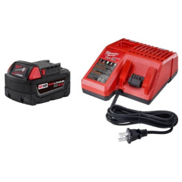 Milwaukee 48-59-1850 M18 Redlithium XC5.0 Starter Kit, Battery & Charger