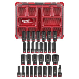 Milwaukee 49-66-6806 Shockwave Impact Duty, 1/2 inch Drive Socket Set, 31 Pieces
