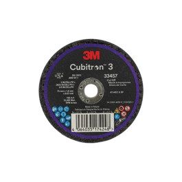 3M 33457 Cubitron 3 Cut-Off Wheel, 3" x 0.0625" x 3/8", 5 Per Pack