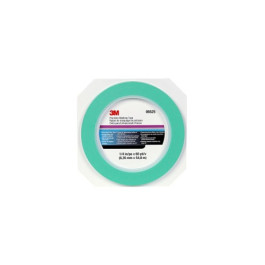 3M 6525 Precision Masking Tape, 1/4" x 180', Green