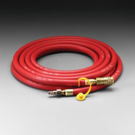 3M 07035 Low Pressure Air Hose 100', 1/2" ID, Rubber, Industrial Interchange Fittings