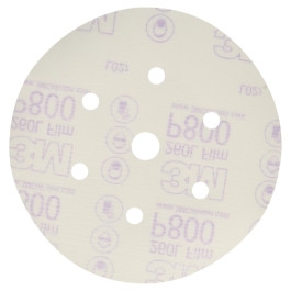3M 01070 Hookit Finishing Film Abrasive Disc 260L, 6 In Dust Free P800, 100 Discs Per Carton
