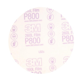 3M 01320 Stikit Finishing Film Abrasive Disc 260L, 6 Inch, P800, 100 Discs per Carton