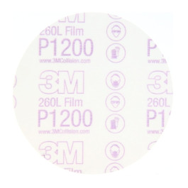 3M 01321 Stikit Finishing Film Abrasive Disc 260L, 6 Inch, P600, 100 Discs per Carton