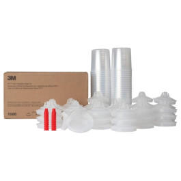 3M 16000 PPS Original Series Lid and Liner Kit, Standard 22 fl oz, 200 Micron Filter, 50 Lids and Liners, 20 Sealing Plugs